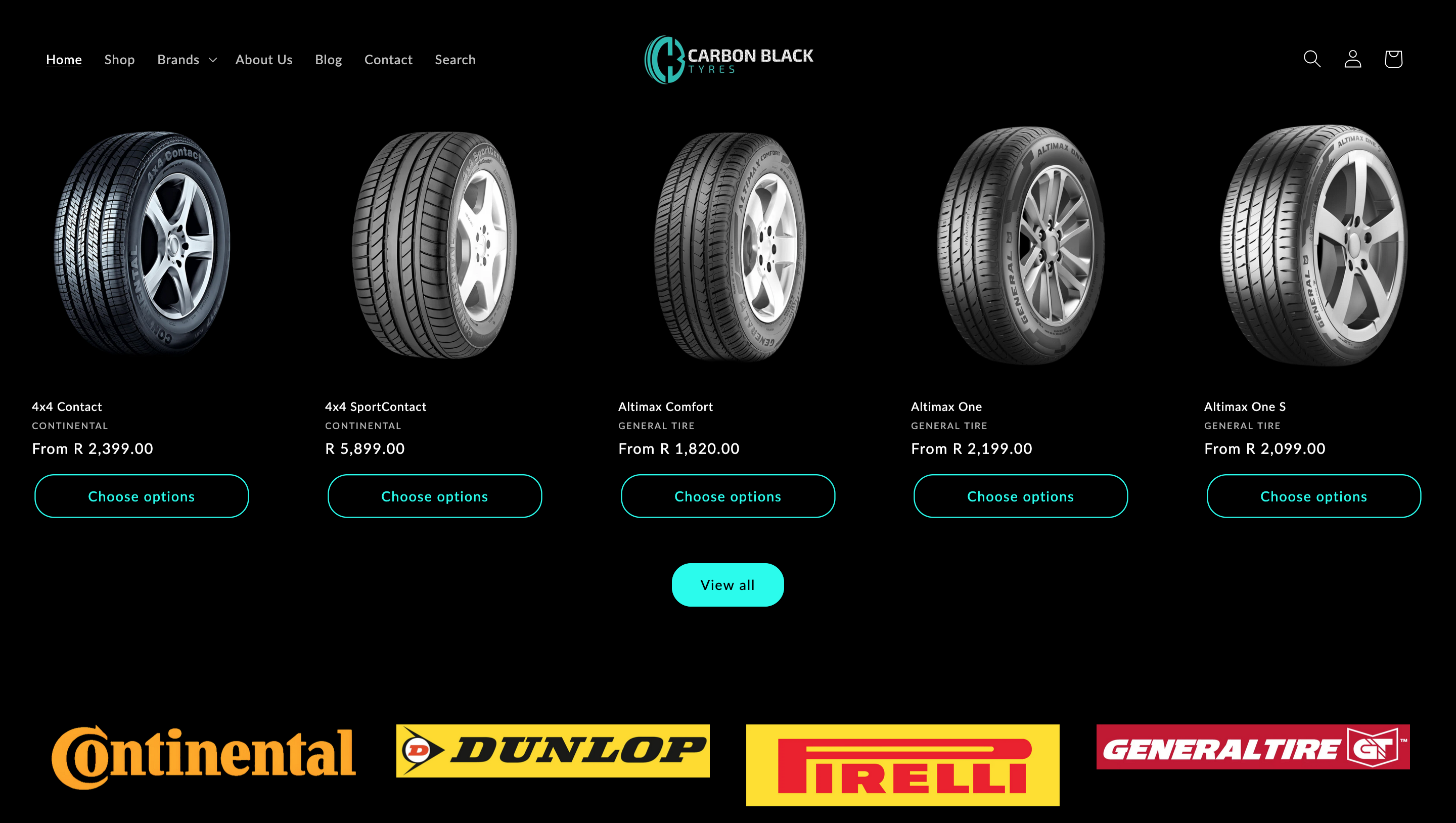 Carbon Black Tyres